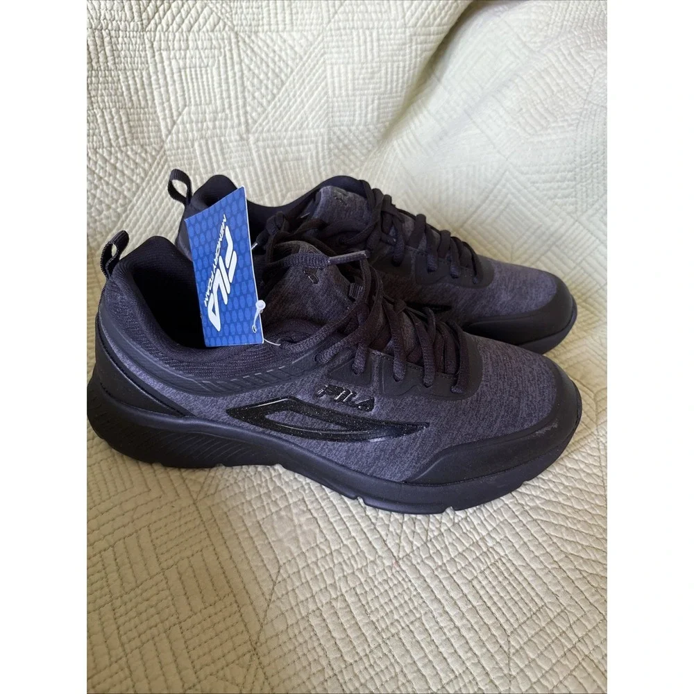 FILA Memory Speedchaser 4 Womens Size 9 Gray Black Sneakers Memory Foam NWT